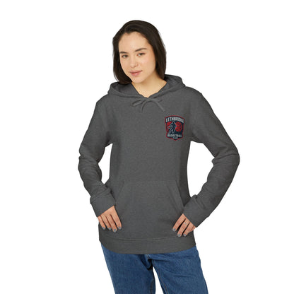 Rebel Basketball League Hoodie — Bold Grunge Basketball Logo