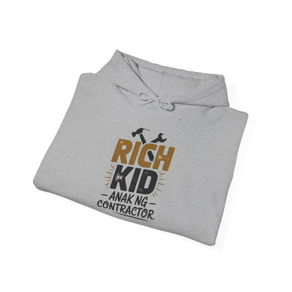 Rich Kid Anak ng Contractor Unisex Heavy Blend™ Hooded Sweatshirt