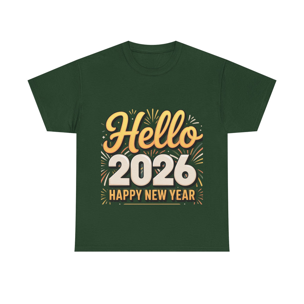 Copy of New Year Celebration Tee - Hello 2026 Happy New Year Design