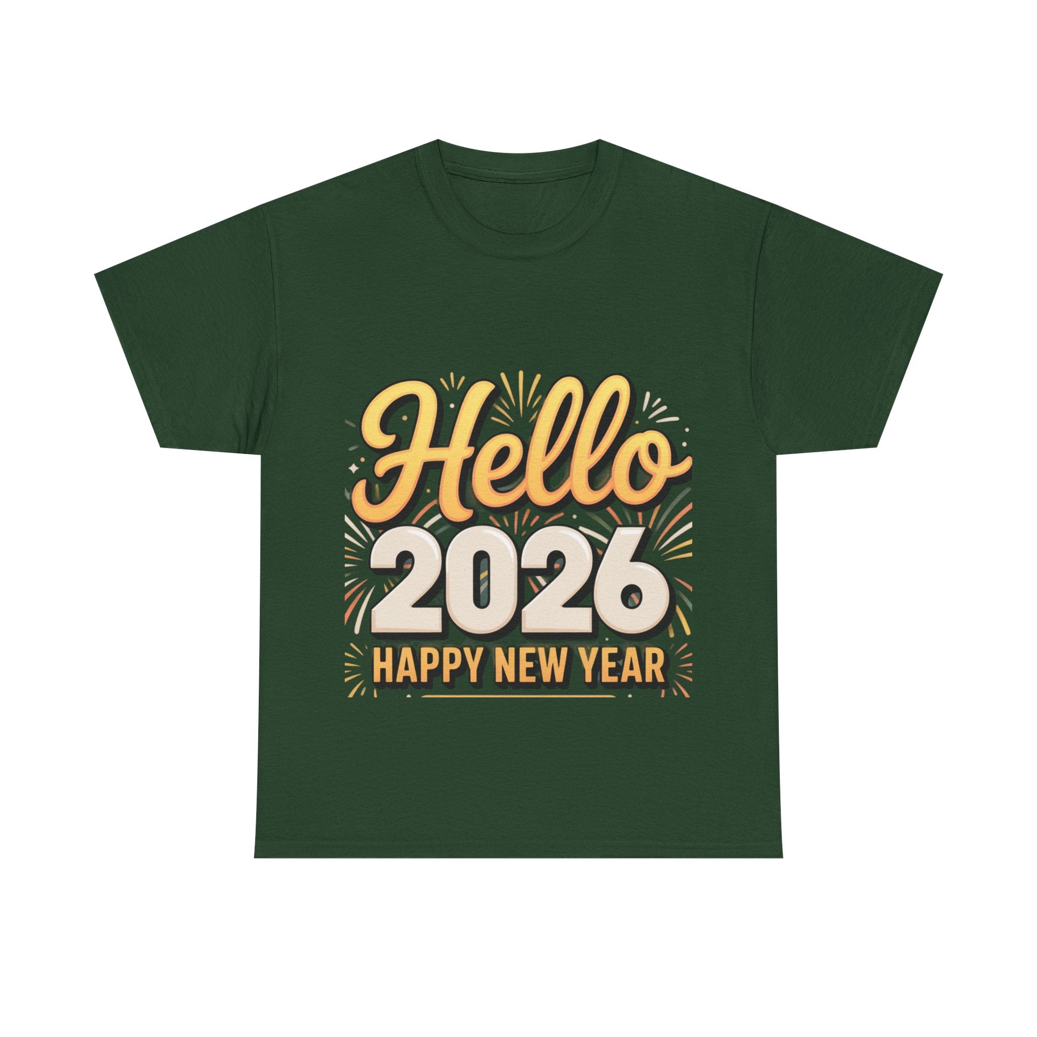 Copy of New Year Celebration Tee - Hello 2026 Happy New Year Design