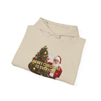 Christmas Hoodie - 'Merry Christmas to Everyone' Front & 'HO, HO, HO!!' Back Holiday Sweatshirt