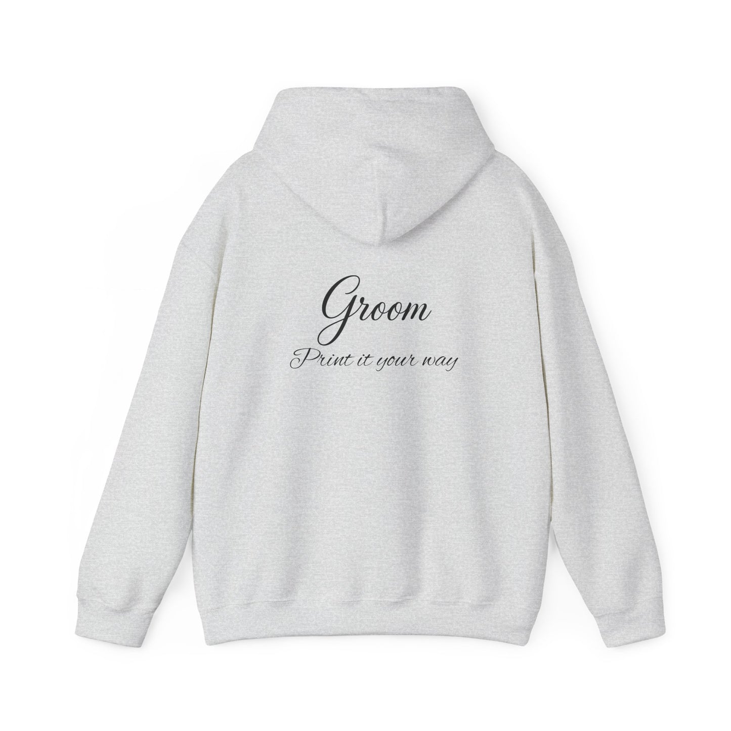 "Groom" Script Hoodie — Bridal Wedding Party Pullover