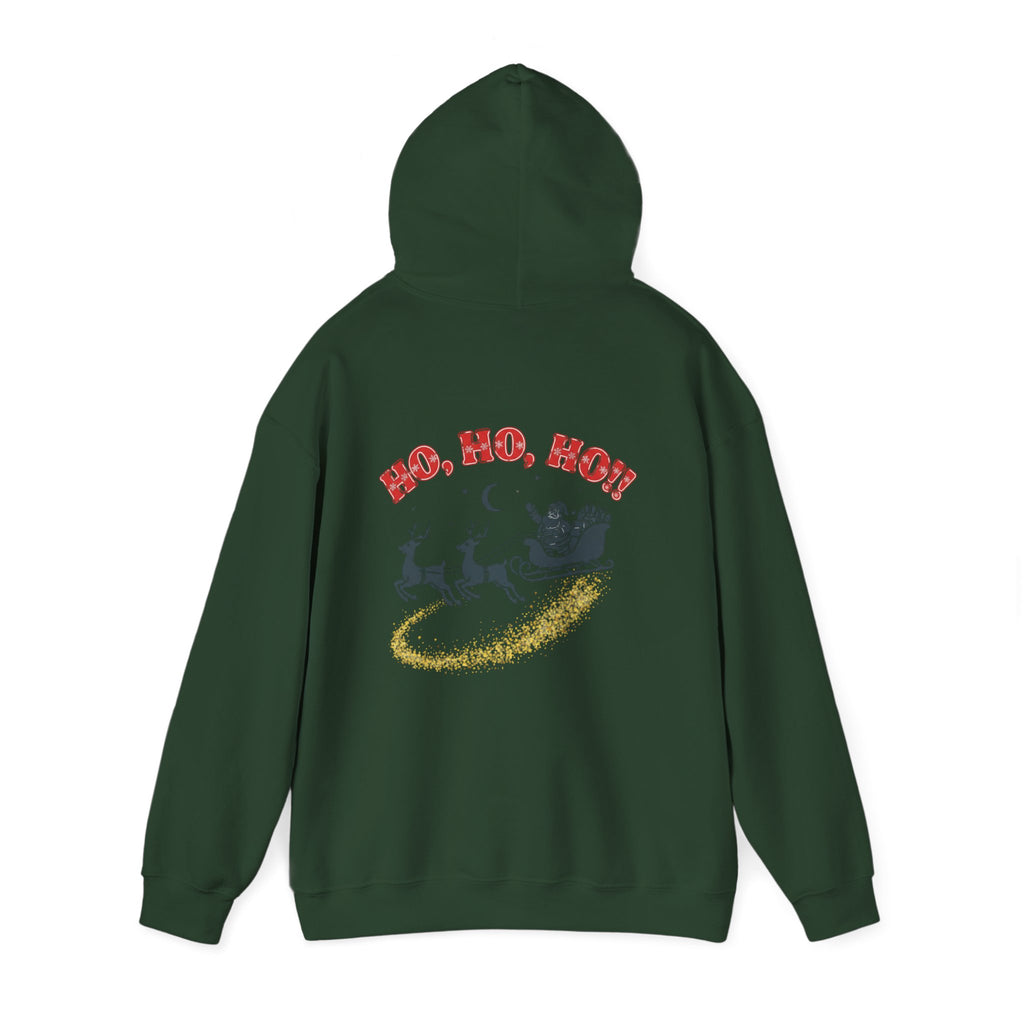 Christmas Hoodie - 'Merry Christmas to Everyone' Front & 'HO, HO, HO!!' Back Holiday Sweatshirt