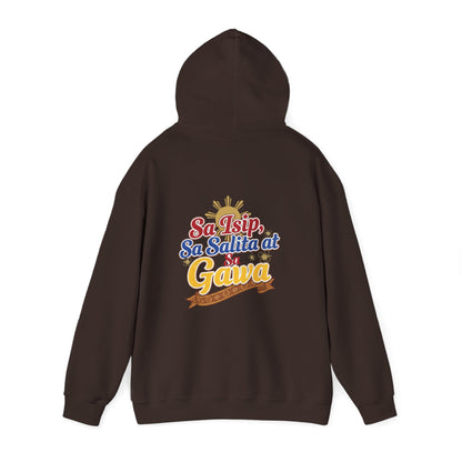 Pinay sa Isip sa Salita at sa Gawa — Filipino Pride Pullover Hoodie