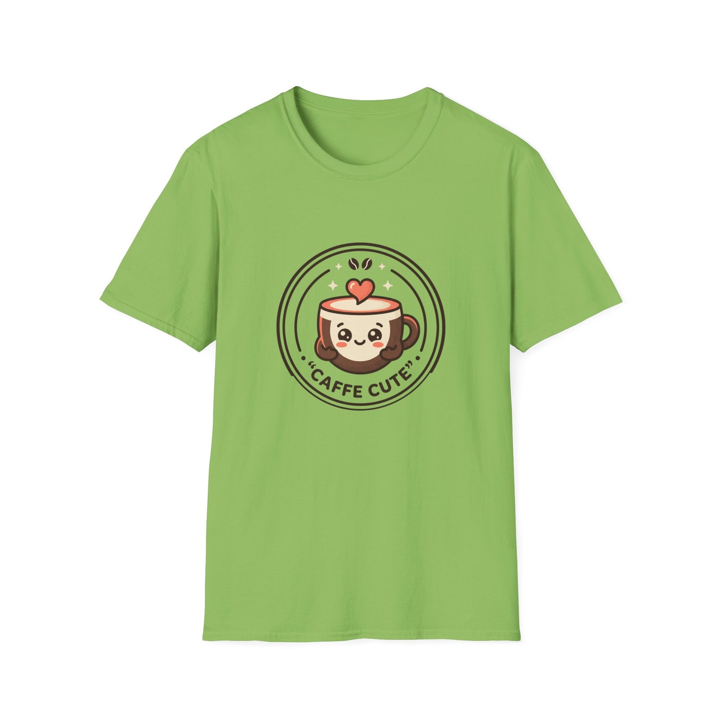 T-Shirt — Caffè Cutie Cute Coffee Cup Graphic Tee