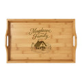 Engraved Bamboo Serving Tray - Personalized Family Home Decor