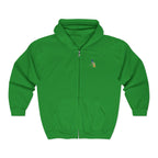 Eagle Crest Zip Hoodie — Crowned Heraldic Eagle Full-Zip Sweatshirt