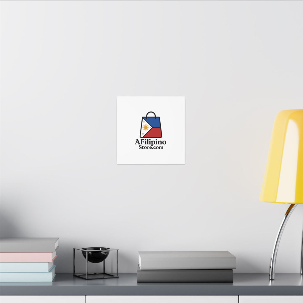 Filipino Flag Tote Logo Canvas Print — AFilipinoStore.com Matte Stretched Wall Art