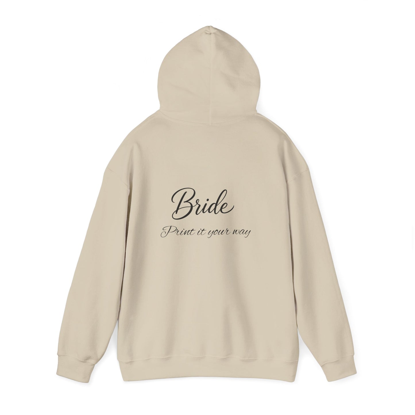 "Bride" Script Hoodie — Bridal Wedding Party Pullover