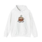 Hoodie — Cute "But First, Coffee" Coffee Cup Graphic Hoodie