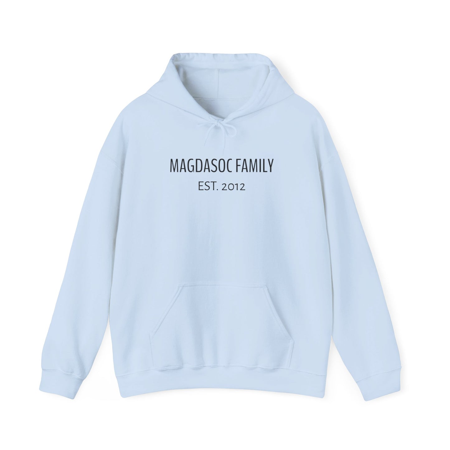Custom Family Name Hoodie (REGULAR PRINT, DTF)-Personalized Pullover