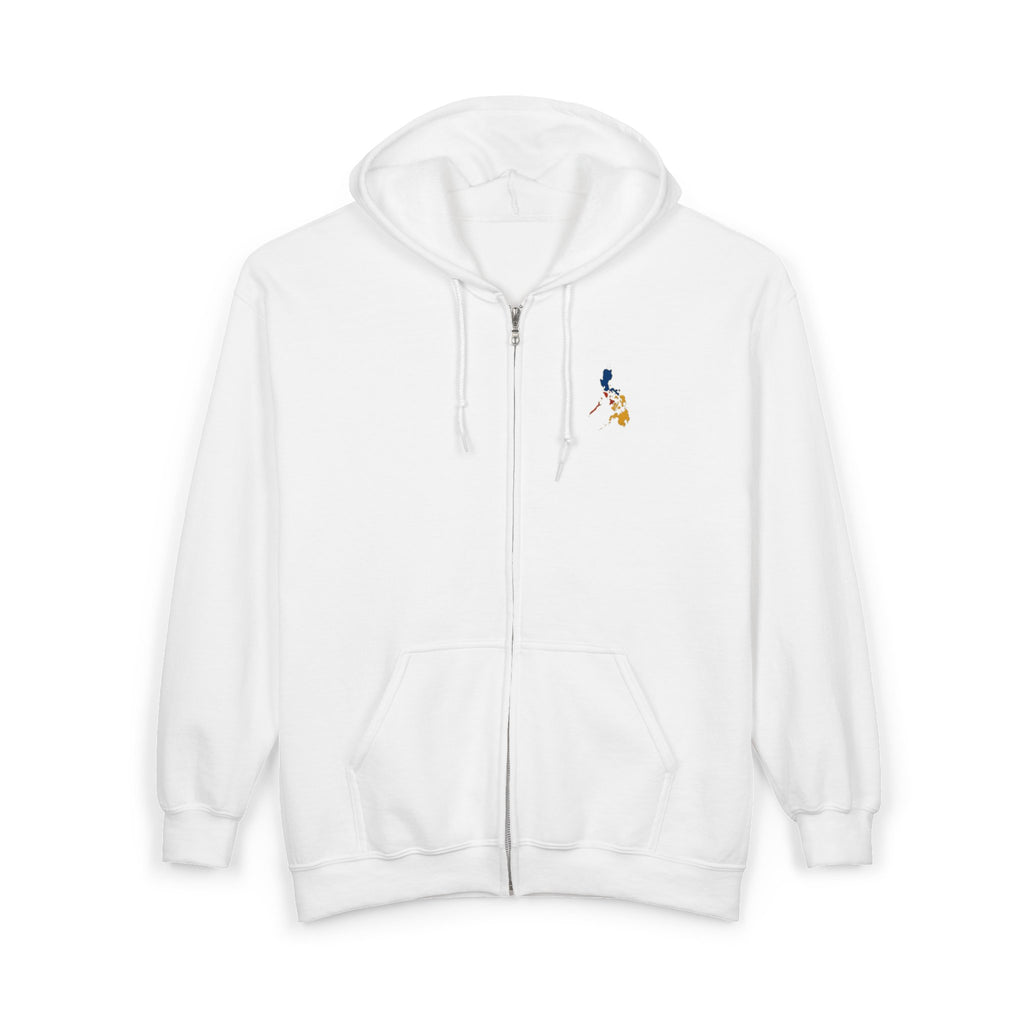Eagle Crest Zip Hoodie — Crowned Heraldic Eagle Full-Zip Sweatshirt