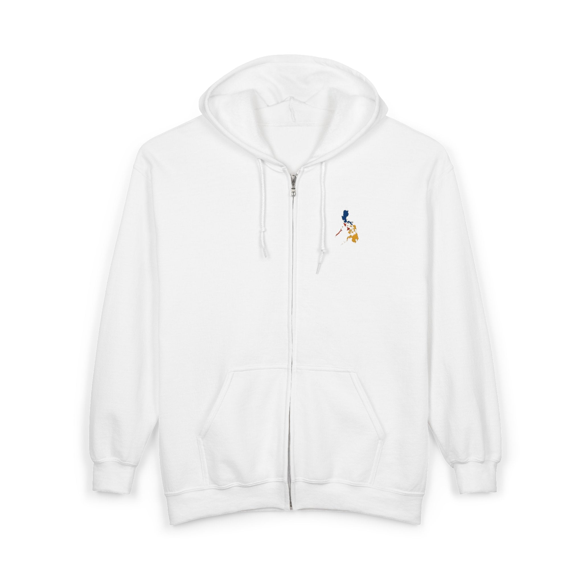 Eagle Crest Zip Hoodie — Crowned Heraldic Eagle Full-Zip Sweatshirt