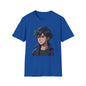 Anime Boy Portrait T‑Shirt — Retro "90's" Back Print