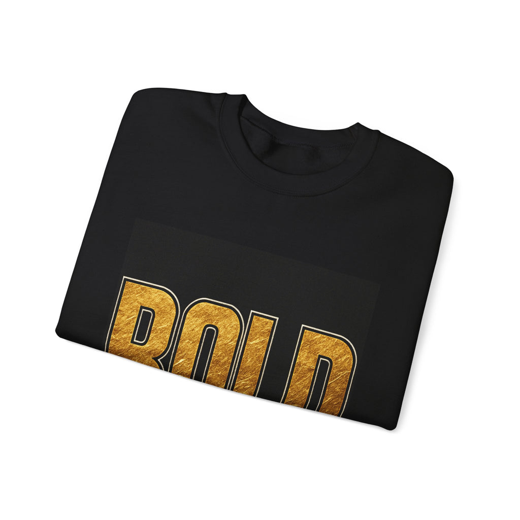 Bold Gold Lettering Sweatshirt — BOLD Graphic Crewneck