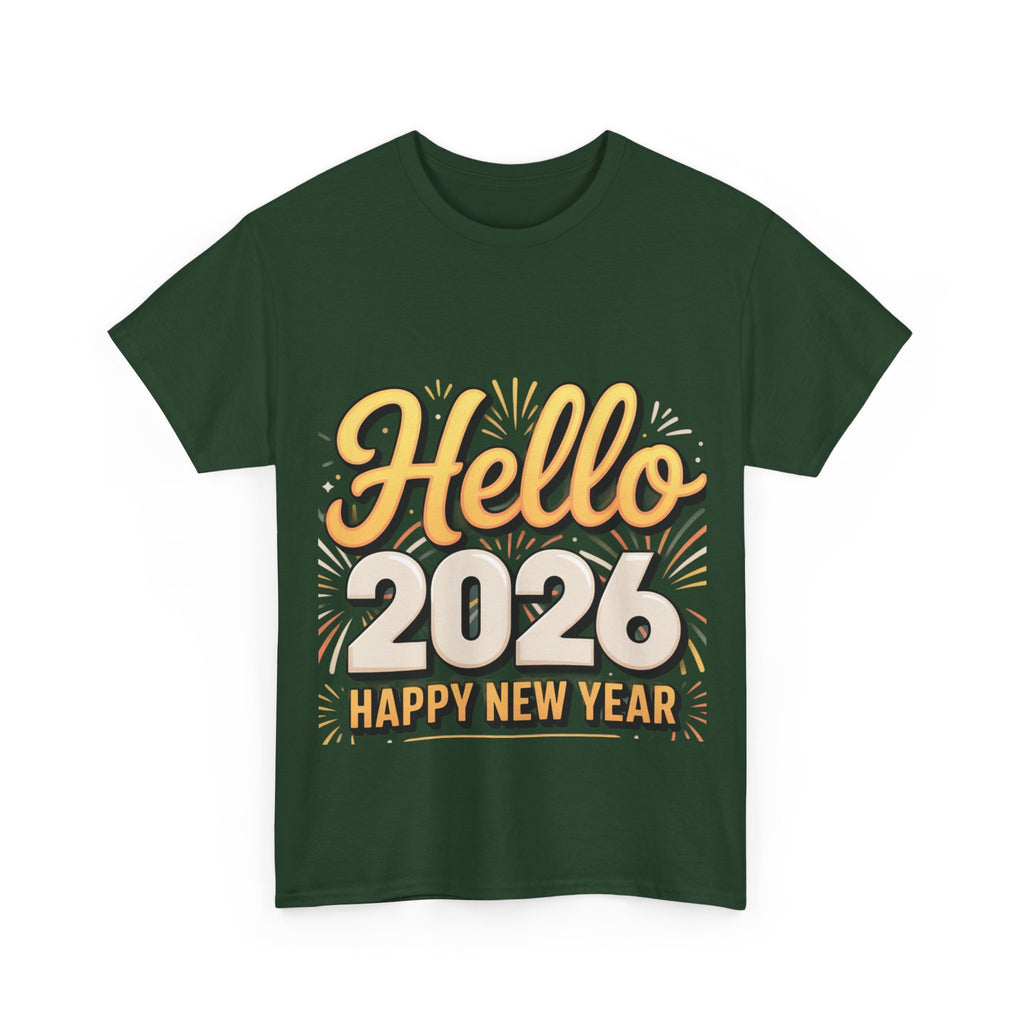 Copy of New Year Celebration Tee - Hello 2026 Happy New Year Design