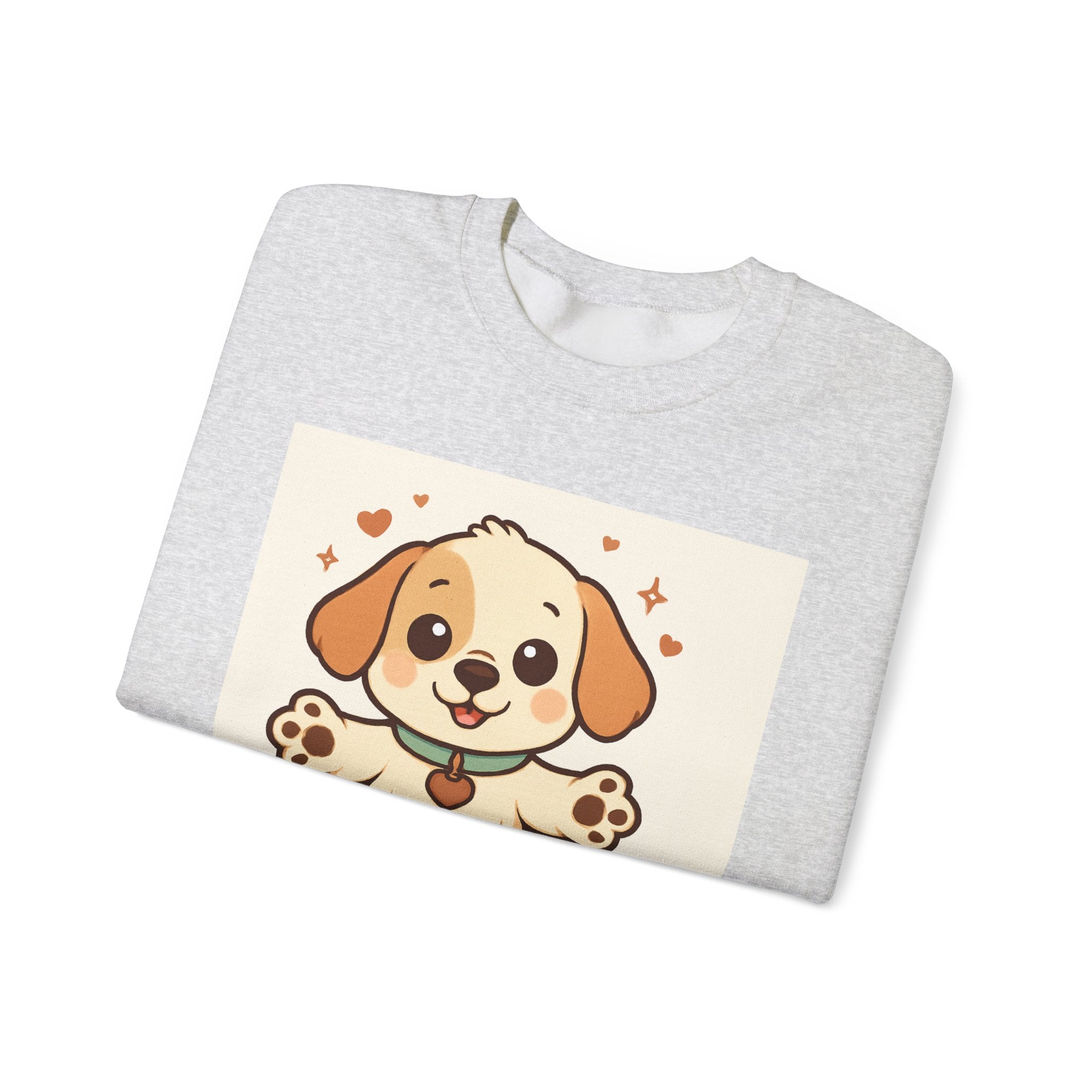 Looking for Hugs Sweatshirt — Cute Puppy Graphic Crewneck