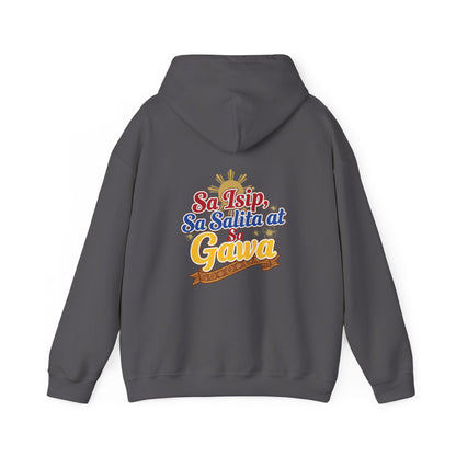 Proud Pinoy  Sa Isip Sa Salita at Sa Gawa Hoodie — Filipino Heritage Pullover