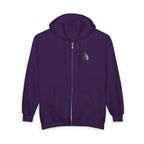 Eagle Crest Zip Hoodie — Crowned Heraldic Eagle Full-Zip Sweatshirt