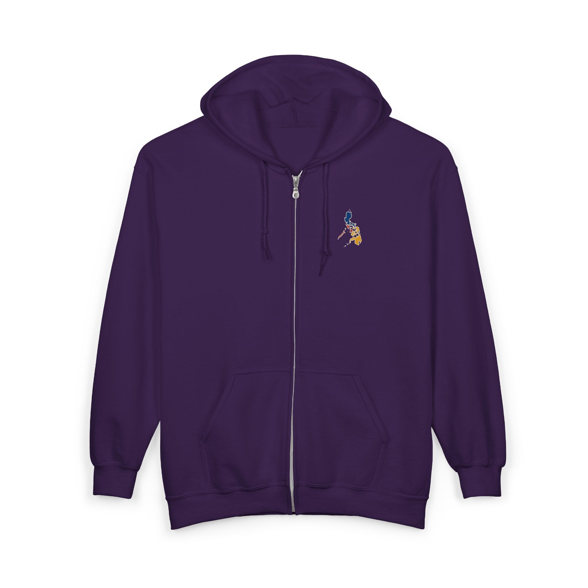 Eagle Crest Zip Hoodie — Crowned Heraldic Eagle Full-Zip Sweatshirt
