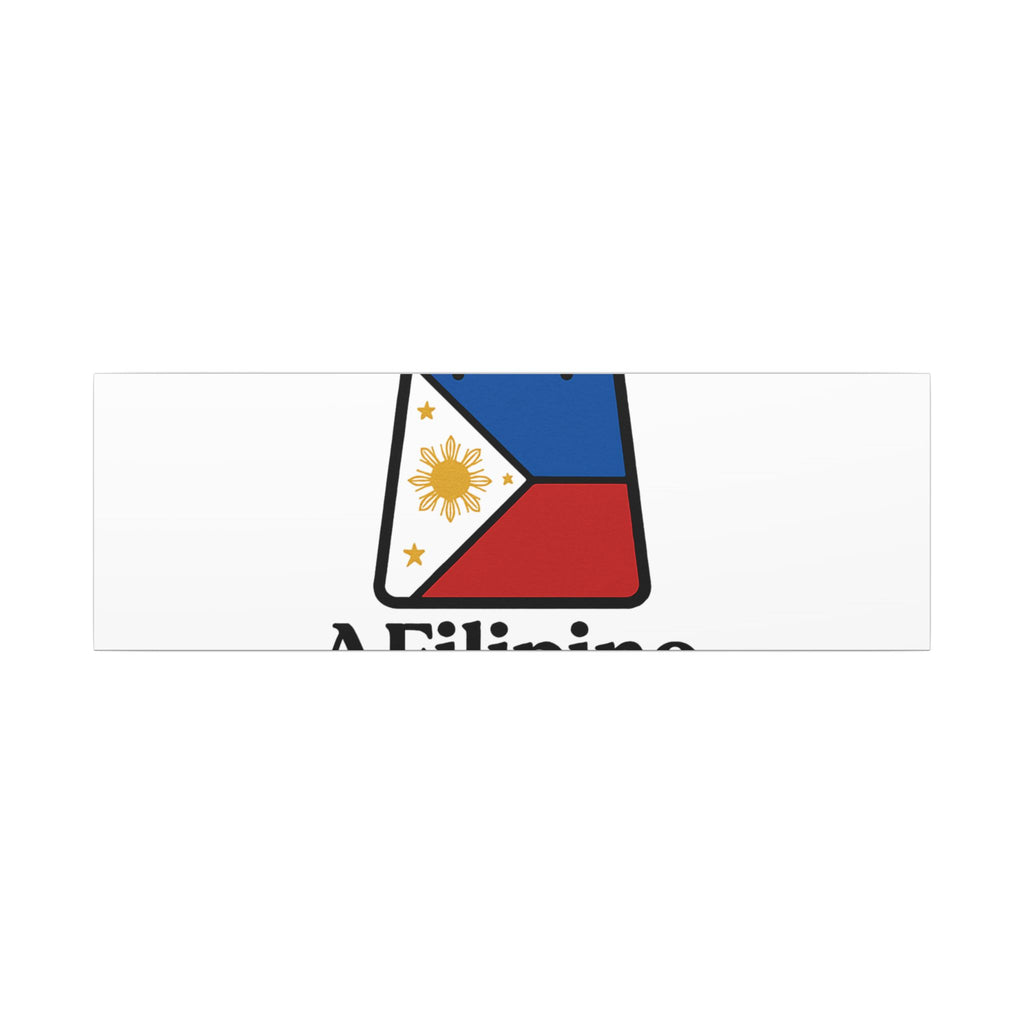 Filipino Flag Tote Logo Canvas Print — AFilipinoStore.com Matte Stretched Wall Art