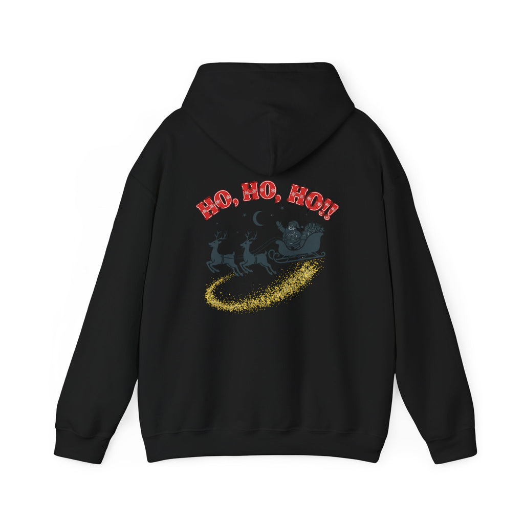 Christmas Hoodie - 'Merry Christmas to Everyone' Front & 'HO, HO, HO!!' Back Holiday Sweatshirt