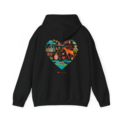 Canada Flag Hoodie – Vintage Canada Text & Maple Leaf Pullover