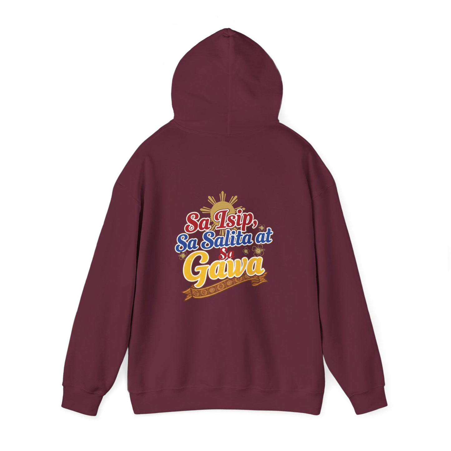 Pinay sa Isip sa Salita at sa Gawa — Filipino Pride Pullover Hoodie