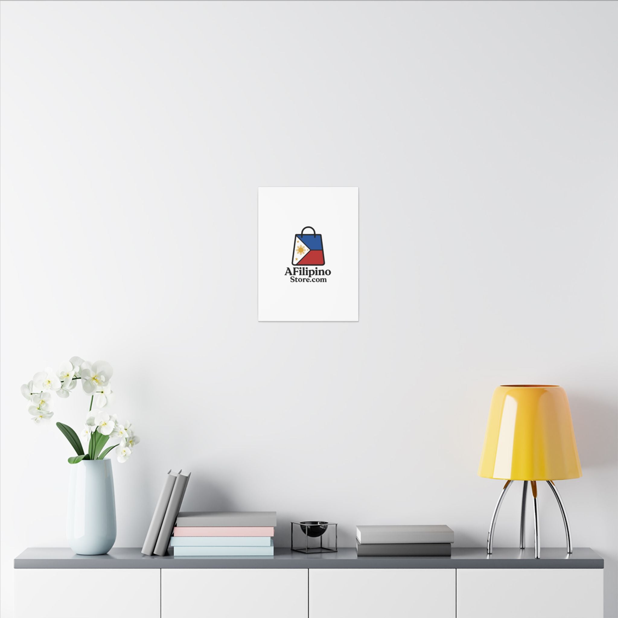 Filipino Flag Tote Logo Canvas Print — AFilipinoStore.com Matte Stretched Wall Art