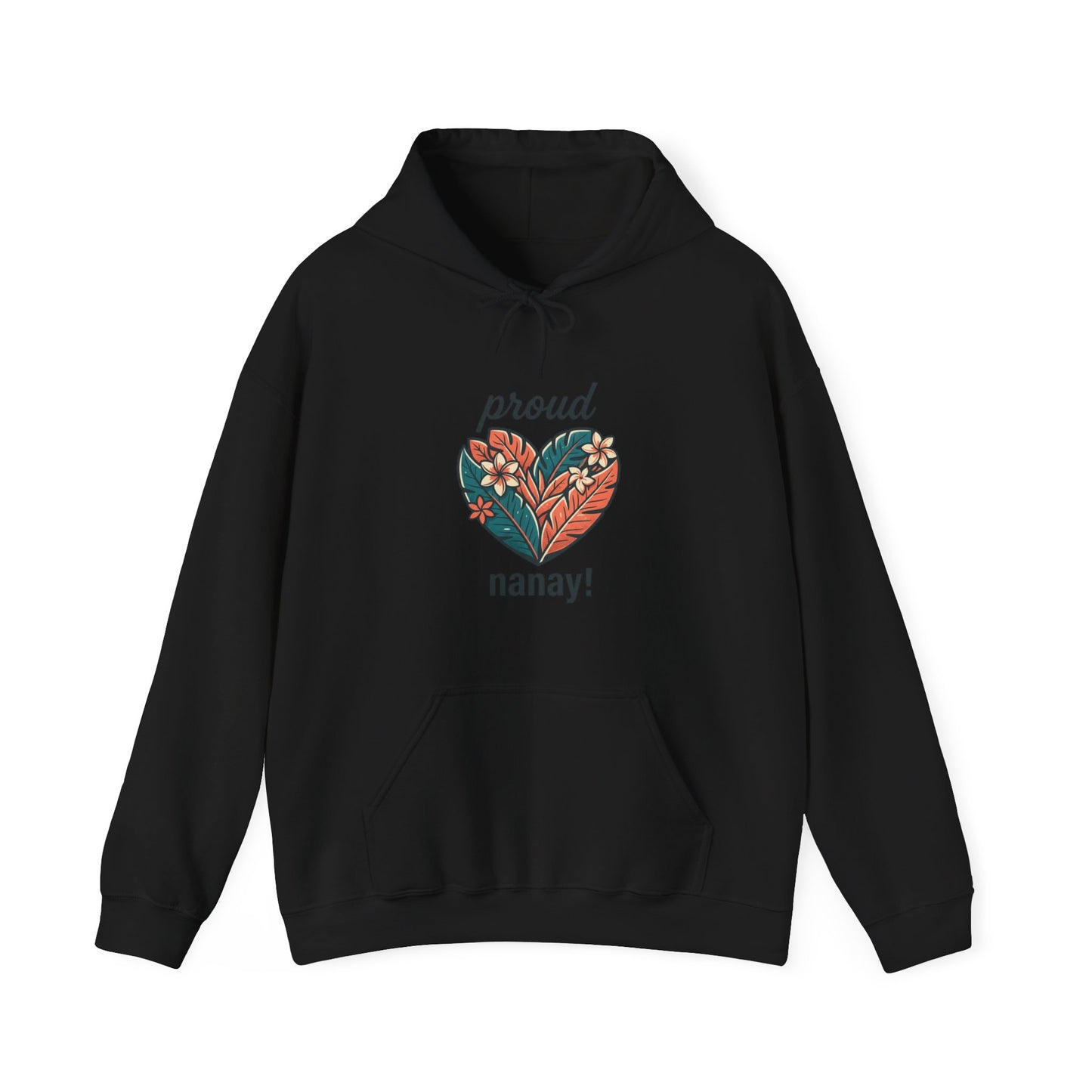 Proud Nanay Hoodie – Floral Heart Filipino Mom Gift