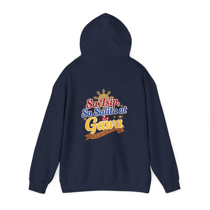 Pinay sa Isip sa Salita at sa Gawa — Filipino Pride Pullover Hoodie