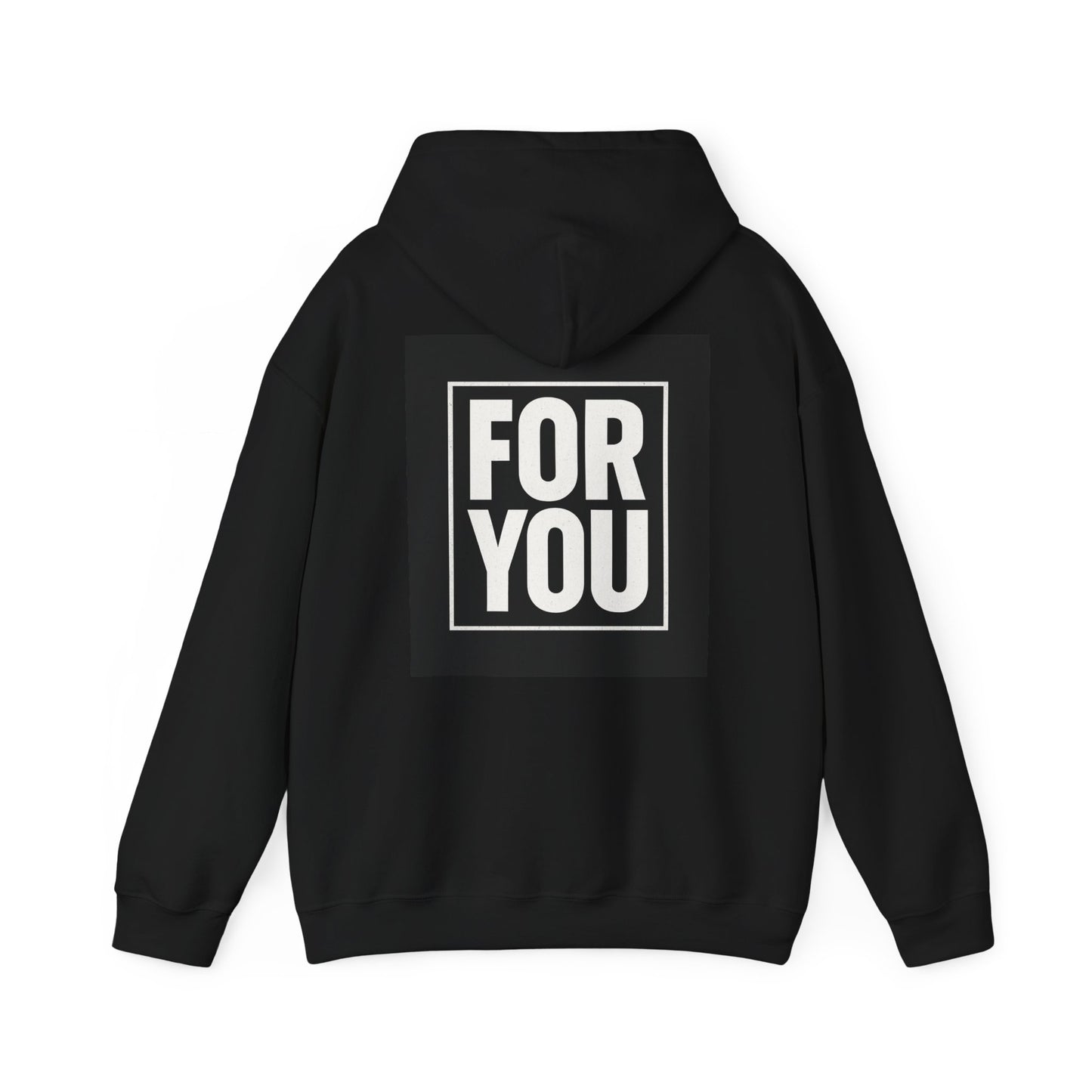 Perfect For You Hoodie — Minimal Black Square Graphic Pullover