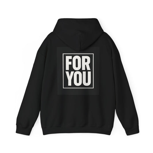 Perfect For You Hoodie — Minimal Black Square Graphic Pullover