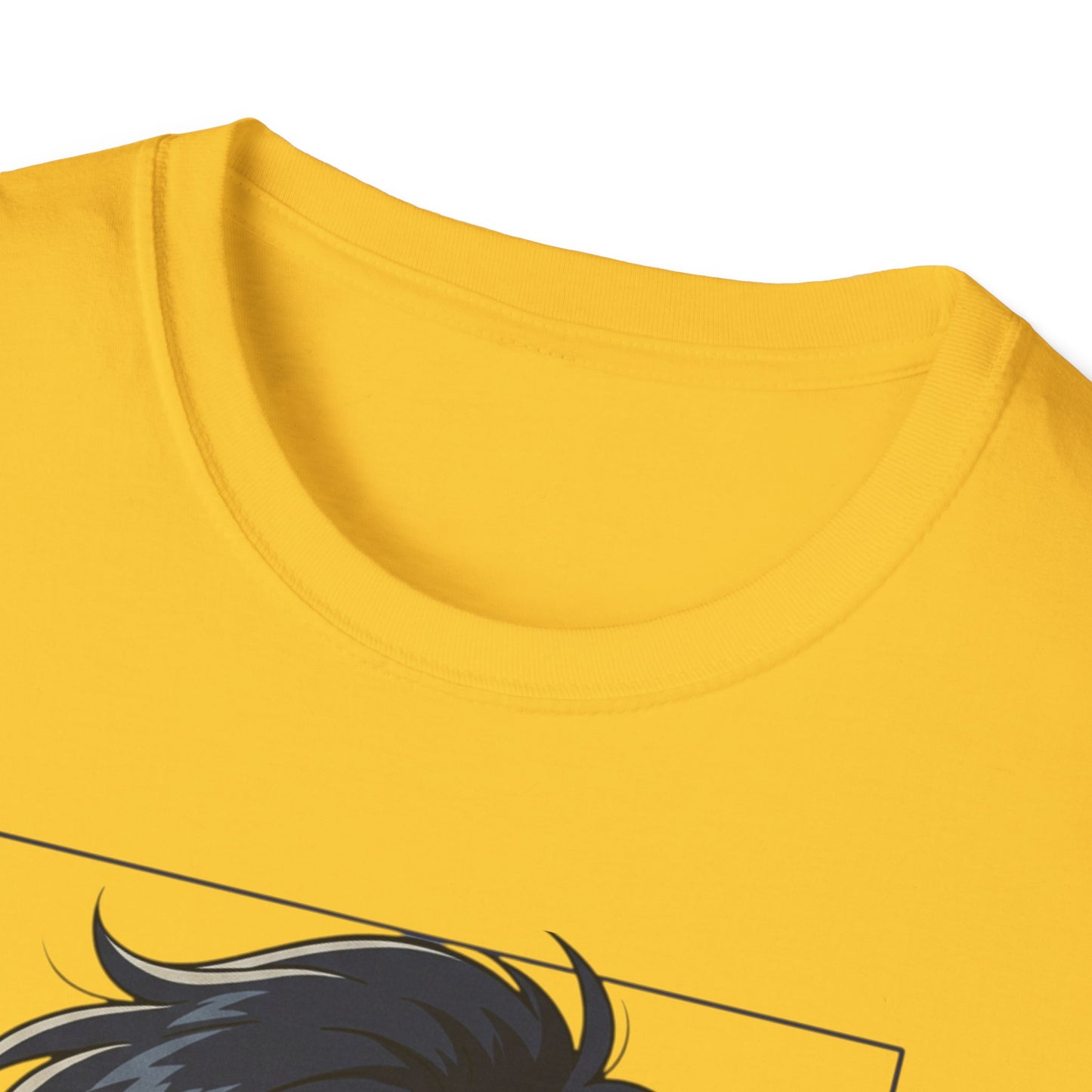 Anime Boy Portrait T‑Shirt — Retro "90's" Back Print