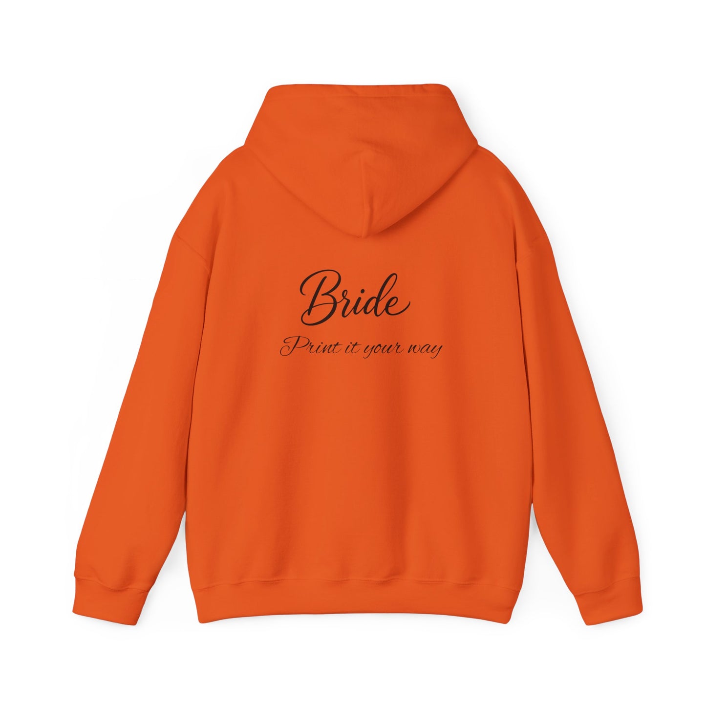 "Bride" Script Hoodie — Bridal Wedding Party Pullover