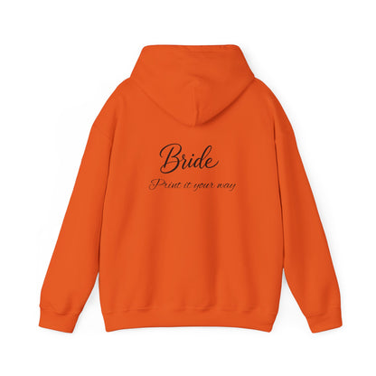 "Bride" Script Hoodie — Bridal Wedding Party Pullover