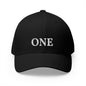 ONE Embroidered Cap — Structured Closed-Back Baseball Hat