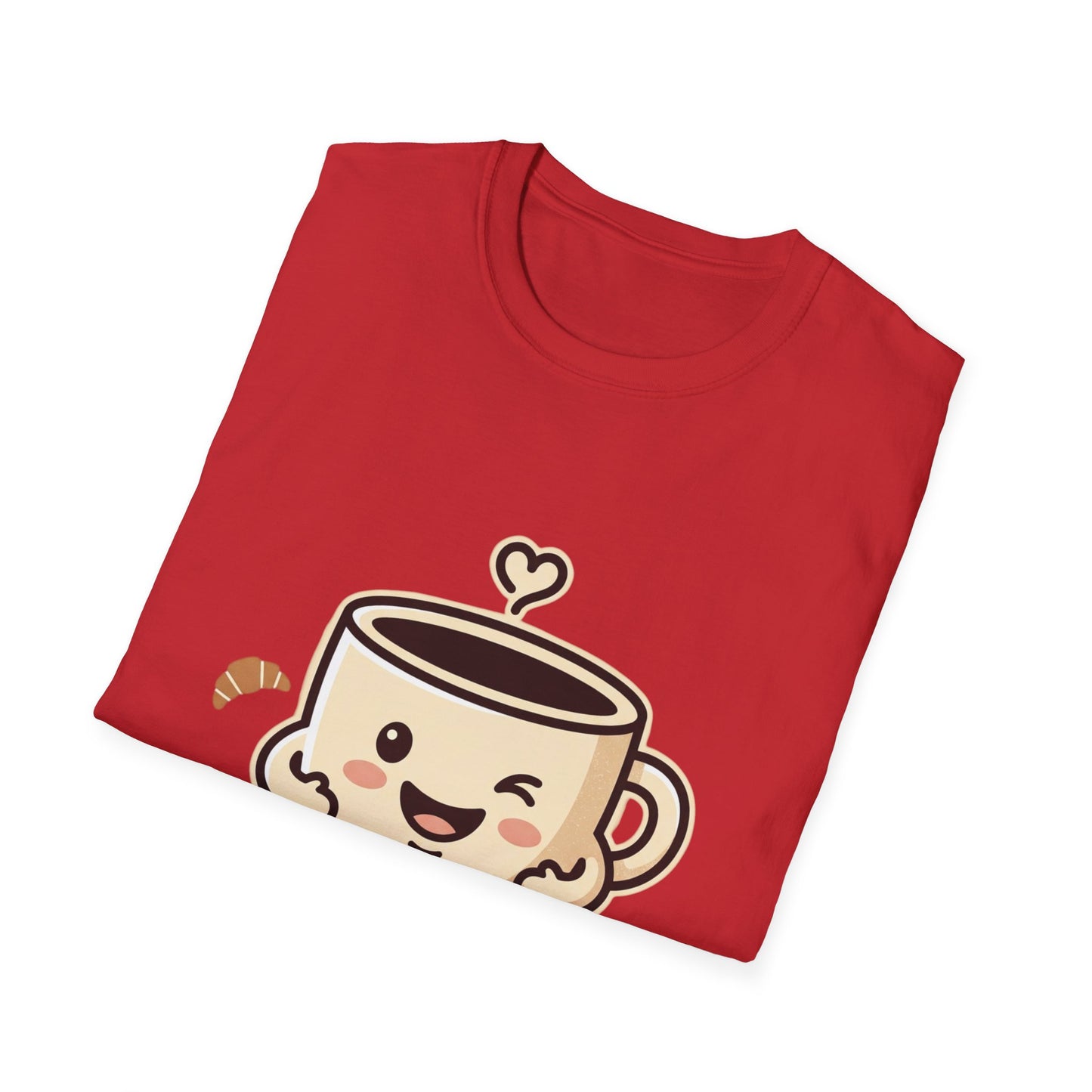 Coffee Cup T-Shirt — "Daily Hug" Cute Kawaii Coffee Tee