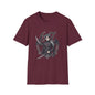 Gothic Demon Hunter T-Shirt — Knight with Wings Illustration