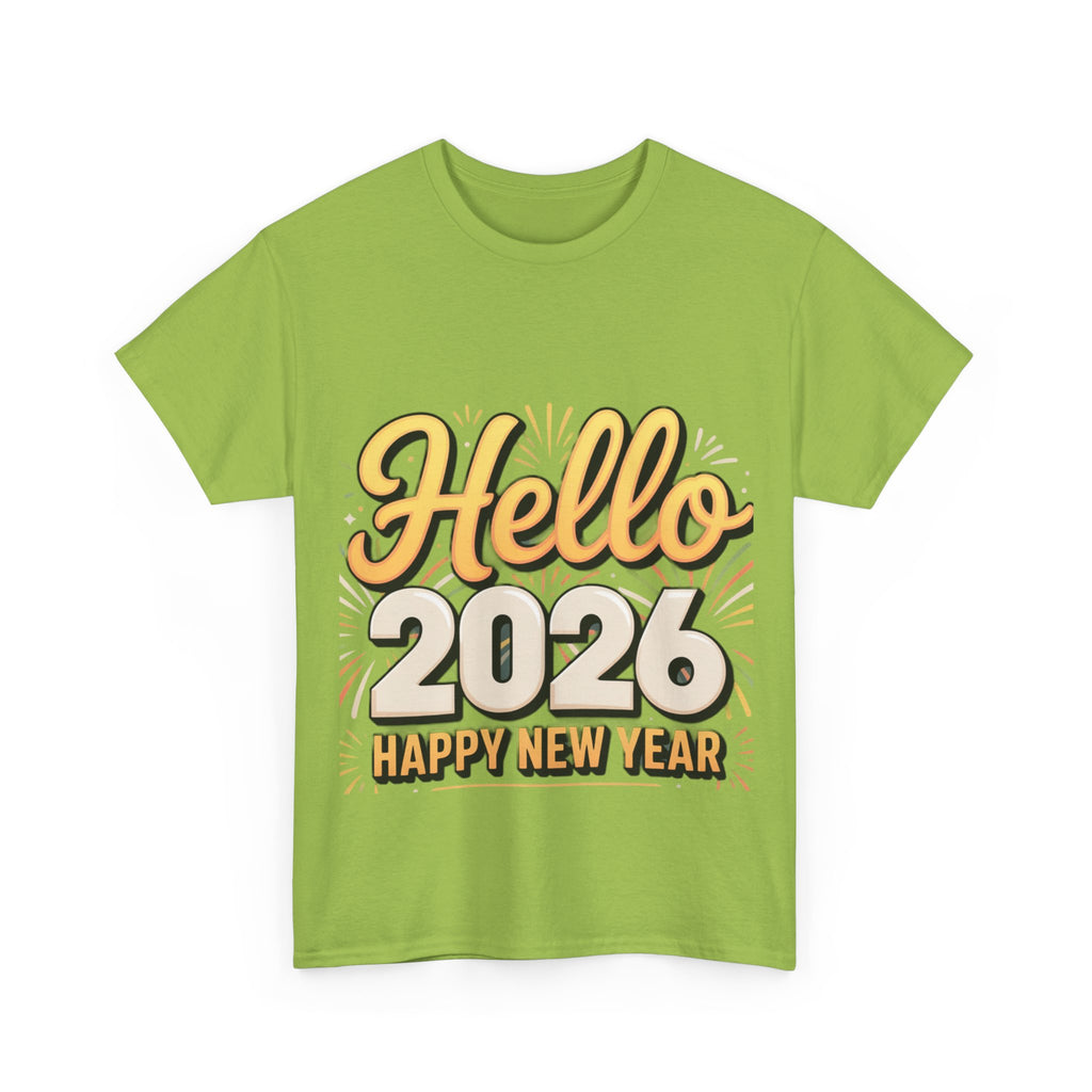 Copy of New Year Celebration Tee - Hello 2026 Happy New Year Design