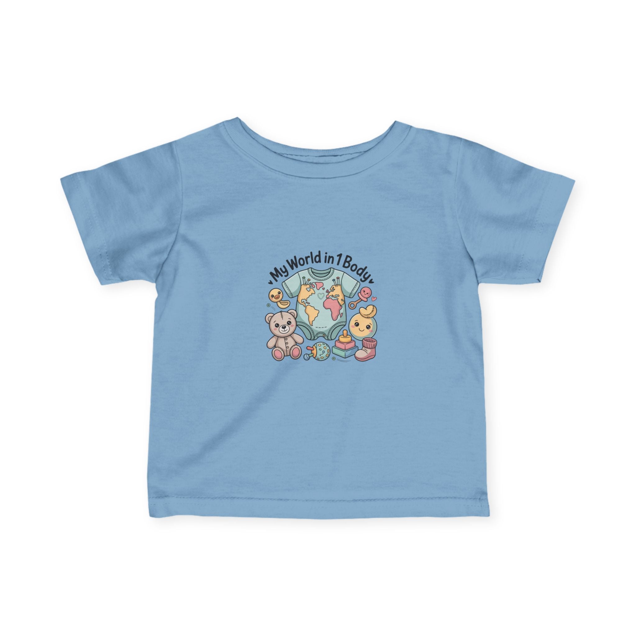 Cute Baby Tee: My World in 1 Body