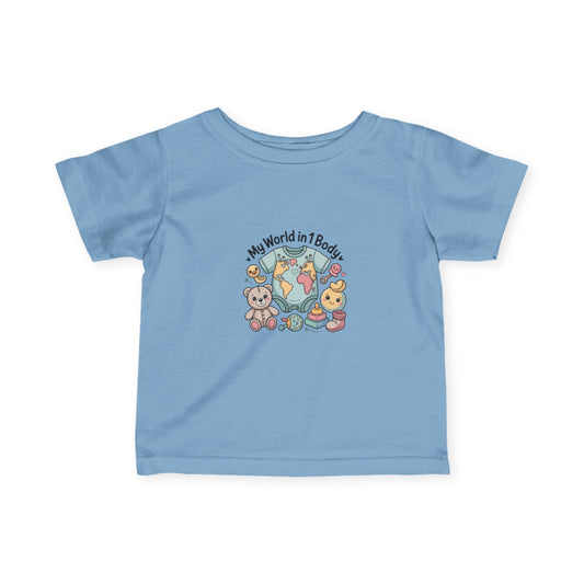 Cute Baby Tee: My World in 1 Body
