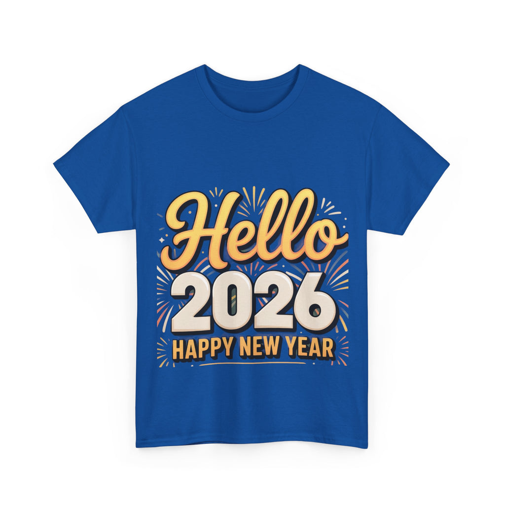 Copy of New Year Celebration Tee - Hello 2026 Happy New Year Design