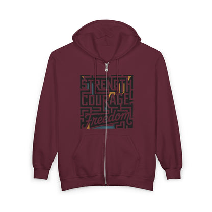 Empowering Freedom Zip-Up Hoodie