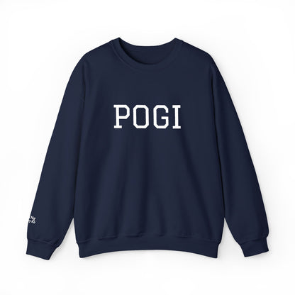 Embroidered POGI Sabi ng nanay ko Crewneck Sweatshirt — Bold Filipino Pride Pullover