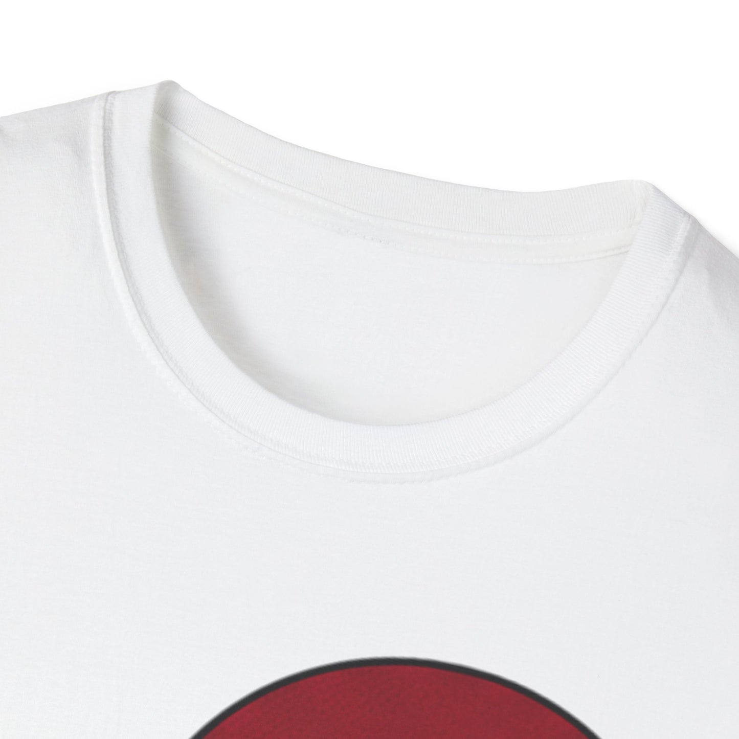 Half Heart Graphic T‑Shirt — Minimal Red Heart Tee