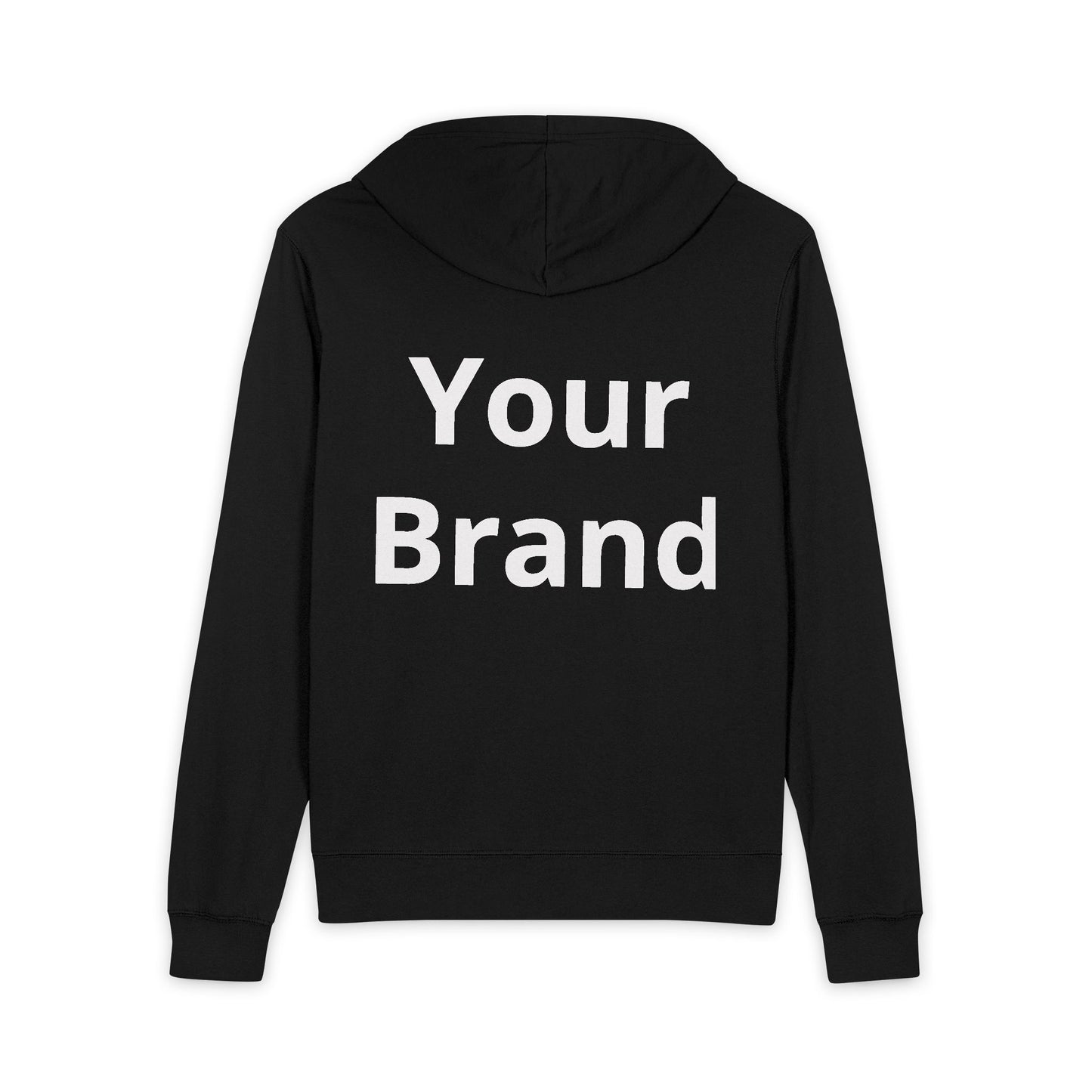 Full-Zip Hoodie — Custom "Your Brand" Chest & Back Logo