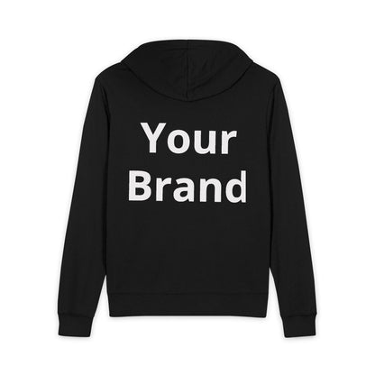 Full-Zip Hoodie — Custom "Your Brand" Chest & Back Logo