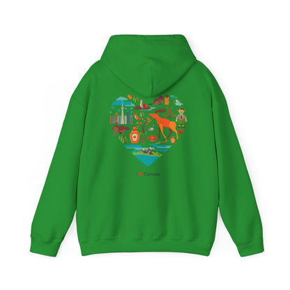 Canada Flag Hoodie – Vintage Canada Text & Maple Leaf Pullover