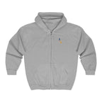 Eagle Crest Zip Hoodie — Crowned Heraldic Eagle Full-Zip Sweatshirt